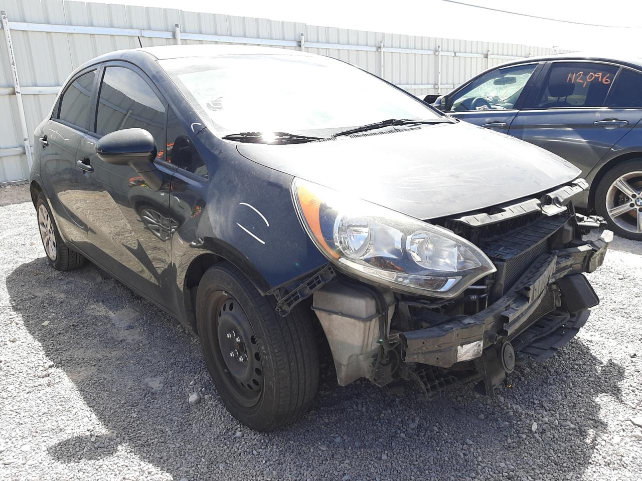 KIA RIO LX 2013 with VIN KNADM5A38D6296669 - Photo from auction