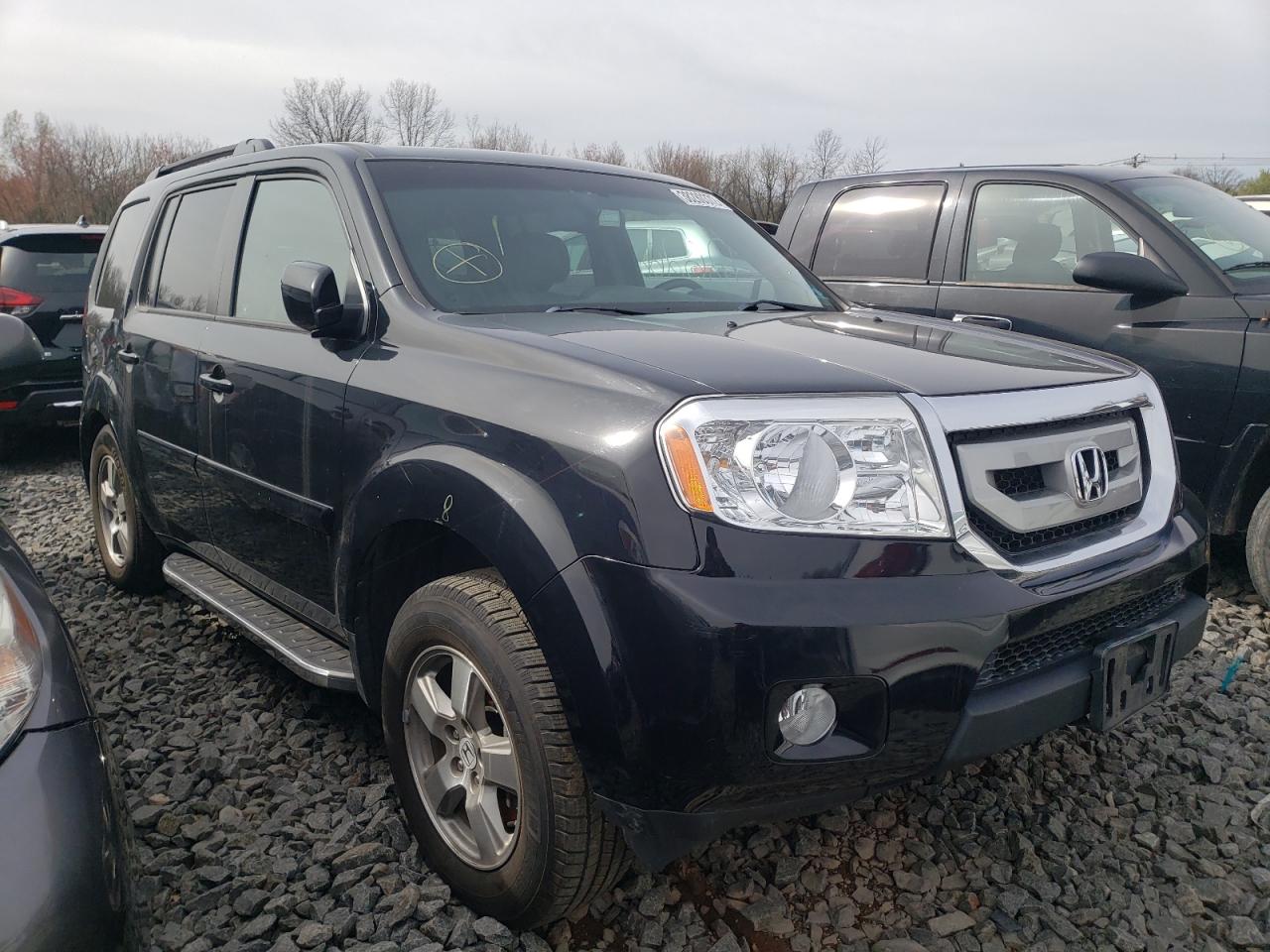 HONDA PILOT EXLN 2011 with VIN 5FNYF4H72BB067830 - Photo from auction