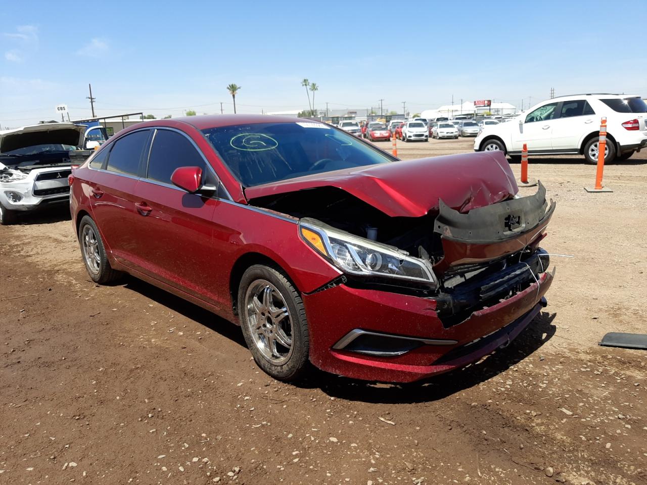 Photo 1 from auction – 2016 HYUNDAI SONATA SE with VIN 5NPE24AF4GH384629