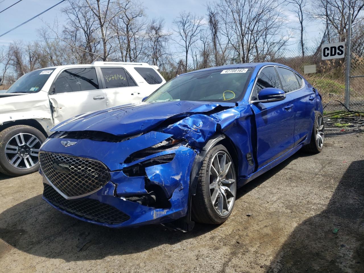 Photo 2 from auction – 2022 GENESIS G70 BASE with VIN KMTG54TE5NU081593