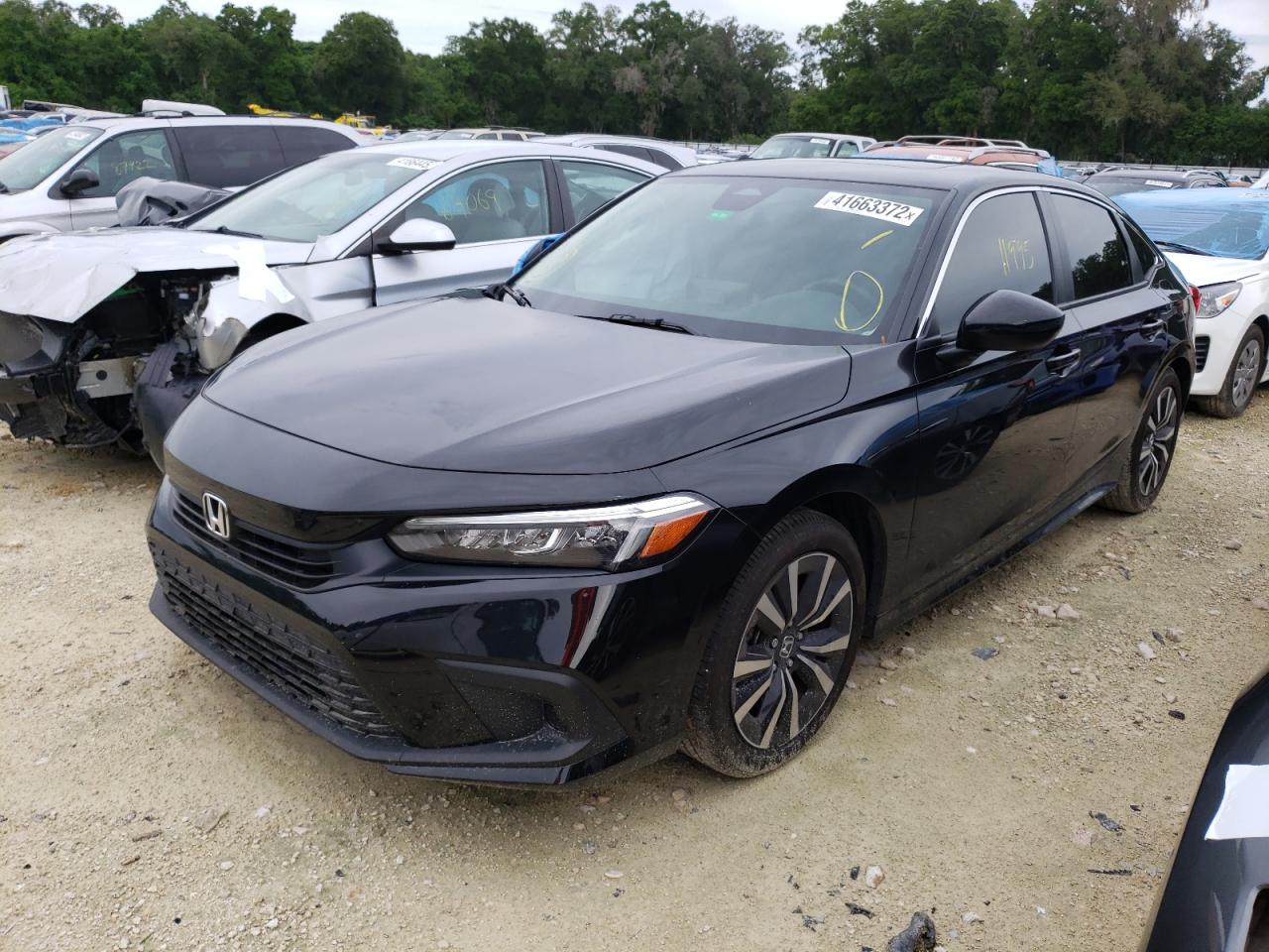 Photo 2 from auction – 2022 HONDA CIVIC EX with VIN JHMFE1F71NX001449