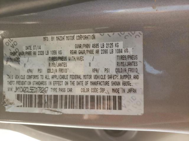 Photo 10 from auction – 2014 MAZDA 5 TOURING with VIN JM1CW2CL5E0178247
