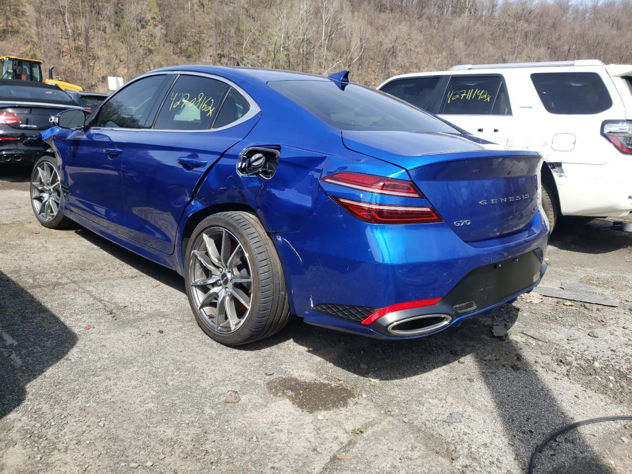 Photo 3 from auction – 2022 GENESIS G70 BASE with VIN KMTG54TE5NU081593