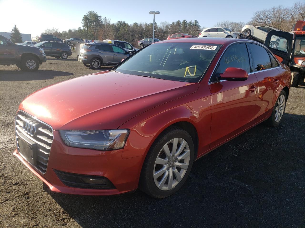 Photo 2 from auction – 2013 AUDI A4 PREMIUM with VIN WAUBFAFL7DN027197