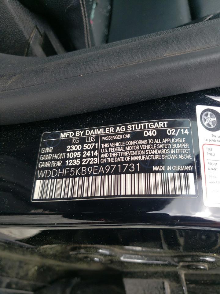 Photo 10 from auction – 2014 MERCEDES-BENZ E 350 with VIN WDDHF5KB9EA971731
