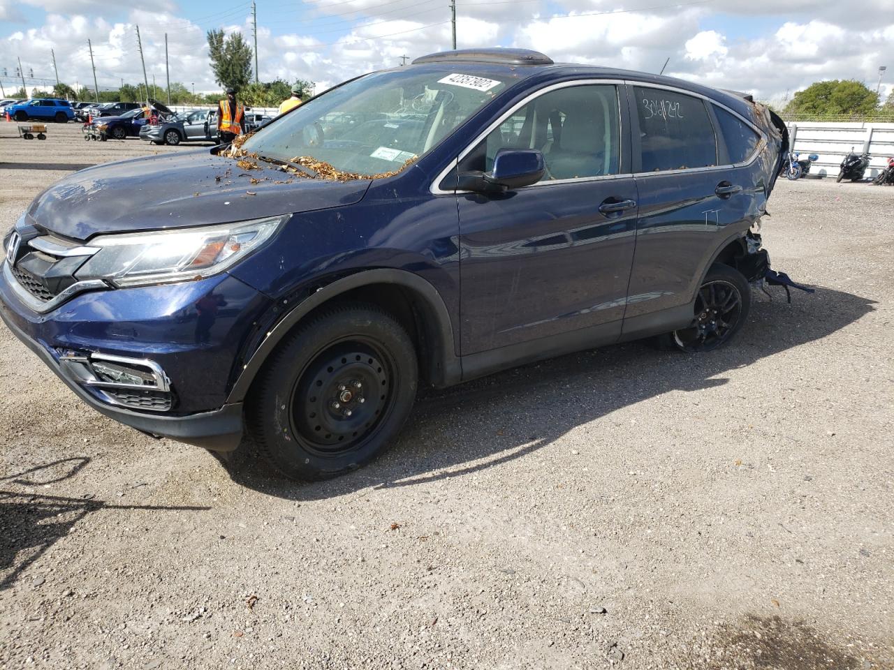 Photo 2 from auction – 2016 HONDA CR-V EX with VIN 2HKRM4H58GH628050