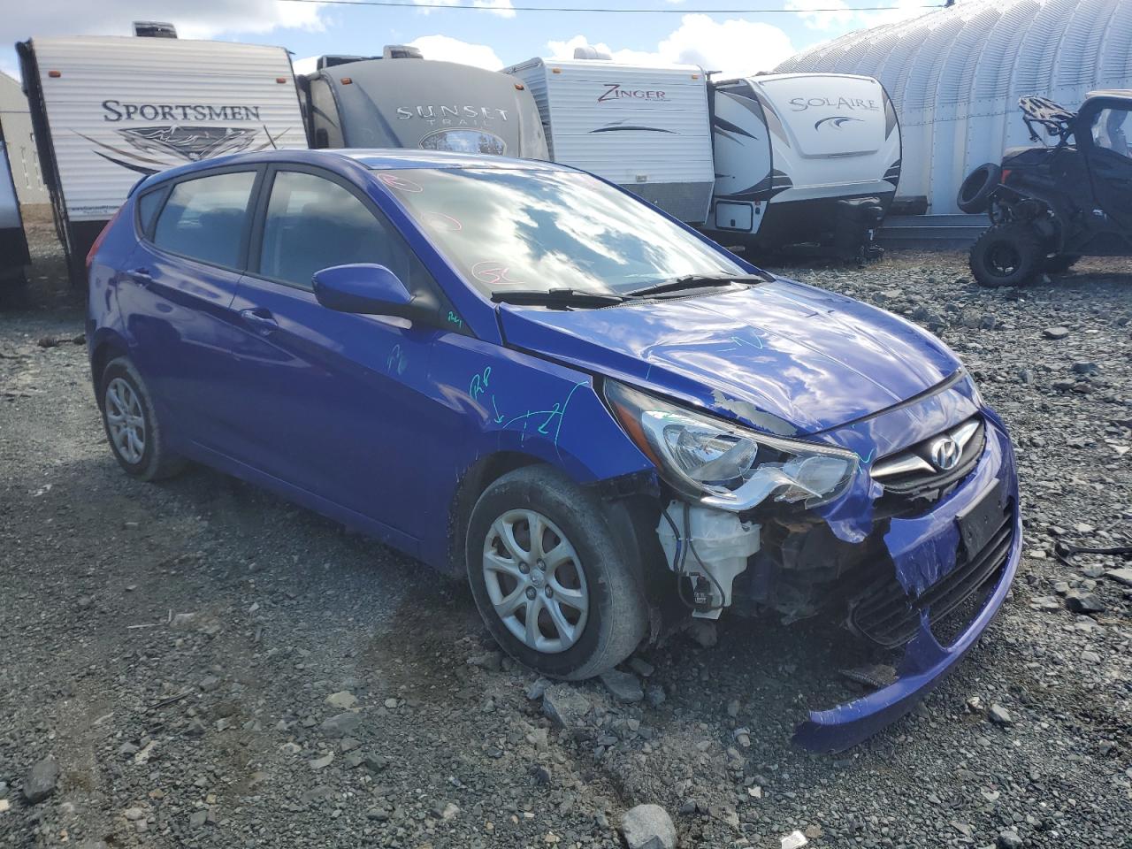 HYUNDAI ACCENT GLS 2012 with VIN KMHCT5AE3CU014222 - Photo from auction