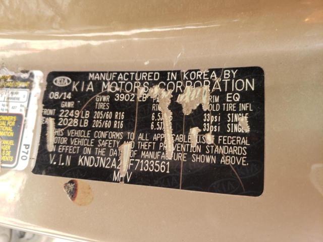 Photo 10 from auction – 2015 KIA SOUL with VIN KNDJN2A2XF7133561