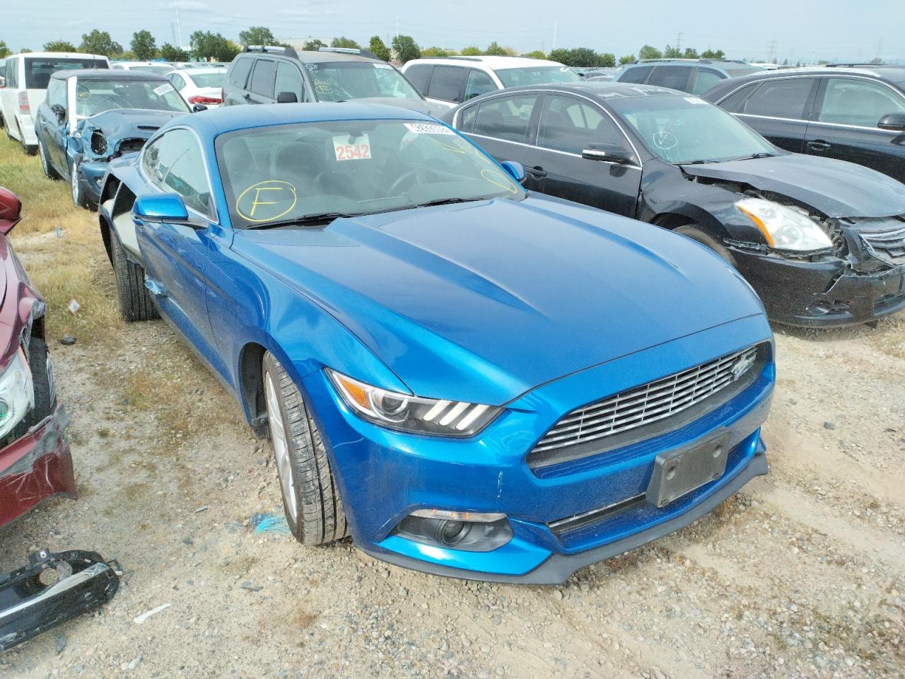 FORD MUSTANG 2017 with VIN 1FA6P8TH9H5203852 - Photo from auction