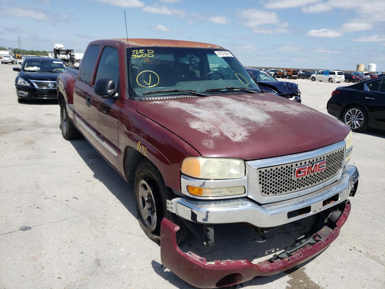 GMC NEW SIERRA 2003 with VIN 1GTEC19V93Z335906 - Photo from auction