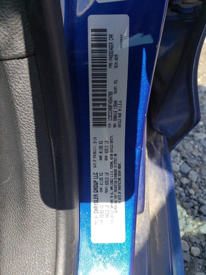 Photo 10 from auction – 2015 CHRYSLER 200 LIMITE with VIN 1C3CCCAB8FN564789