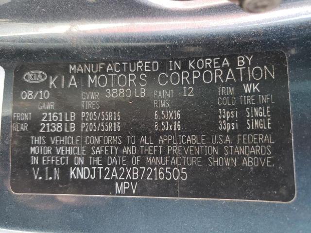 Photo 10 from auction – 2011 KIA SOUL with VIN KNDJT2A2XB7216505