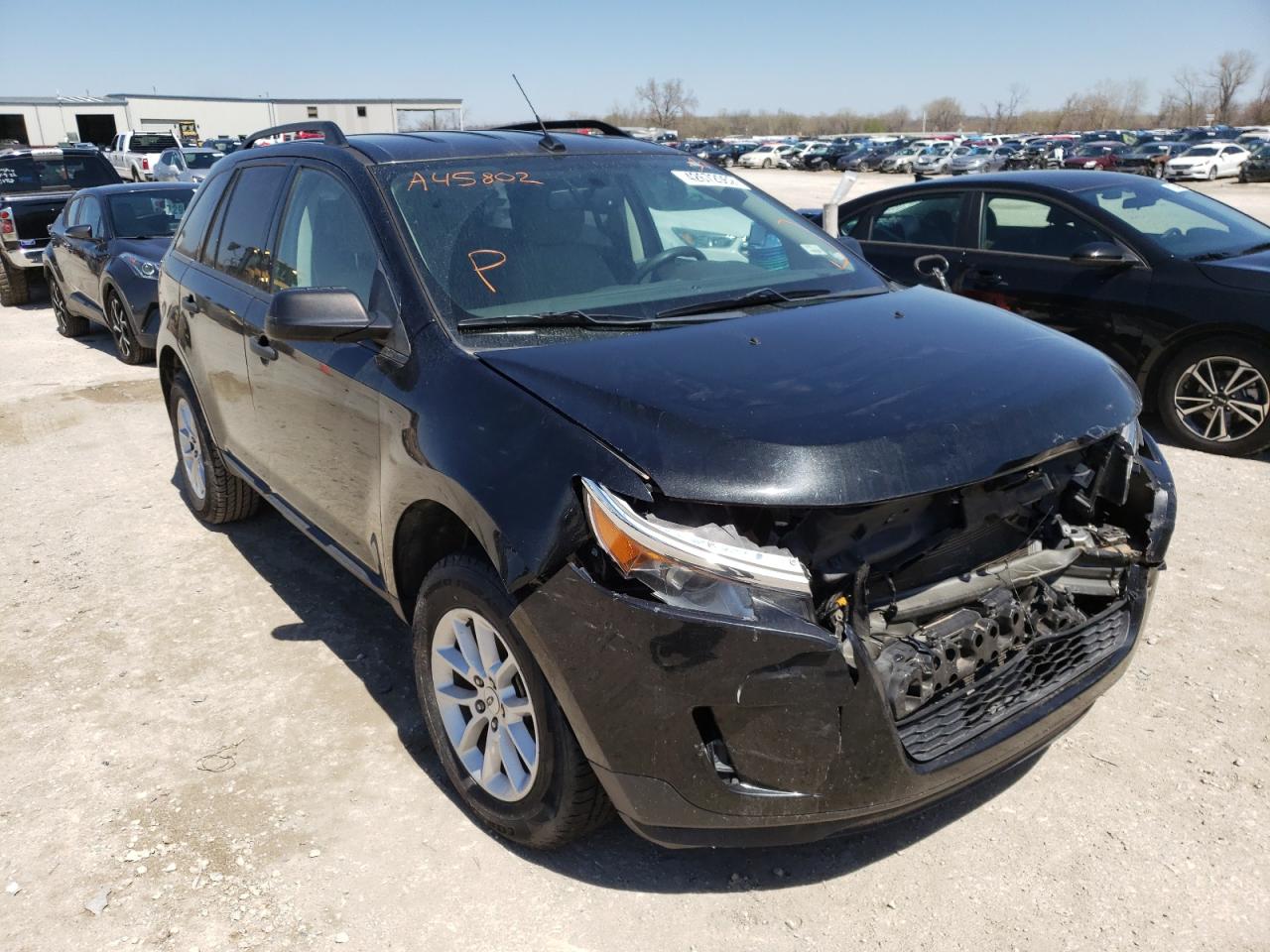 FORD EDGE SE 2014 with VIN 2FMDK3GC8EBA45802 - Photo from auction