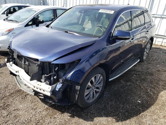Photo 2 from auction – 2016 ACURA MDX TECHNO with VIN 5FRYD4H44GB507502