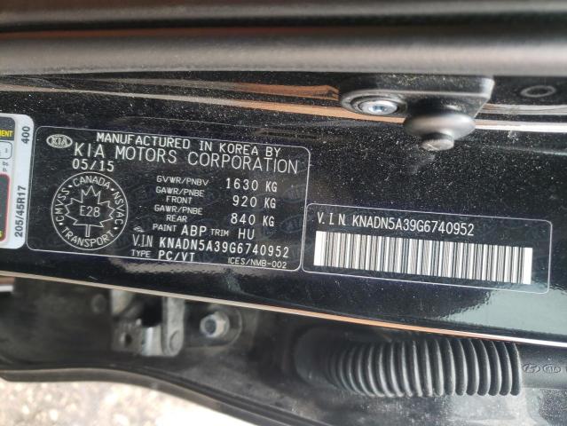 Photo 10 from auction – 2016 KIA RIO EX with VIN KNADN5A39G6740952