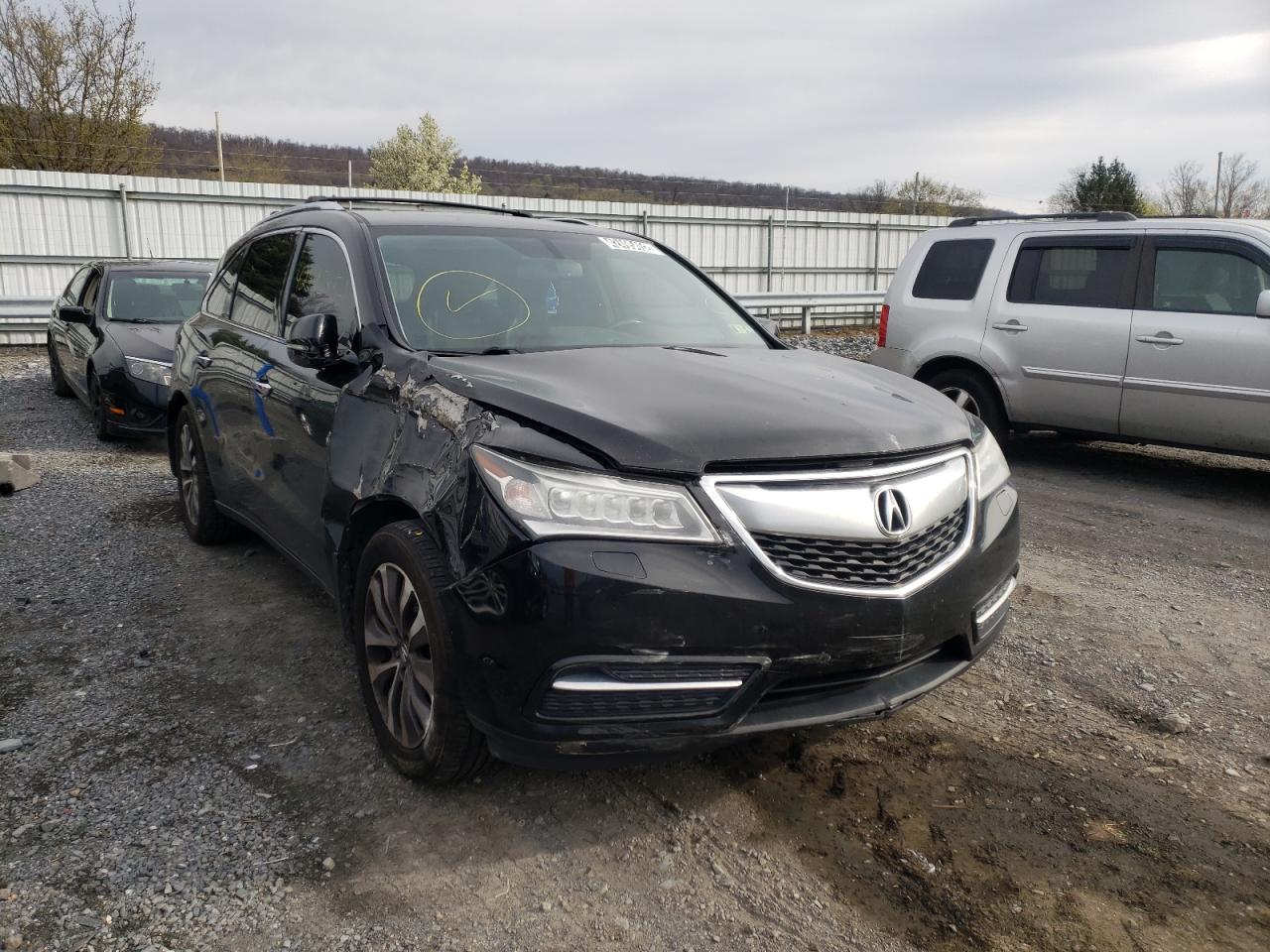 ACURA MDX 2014 with VIN 5FRYD4H22EB505517 - Photo from auction