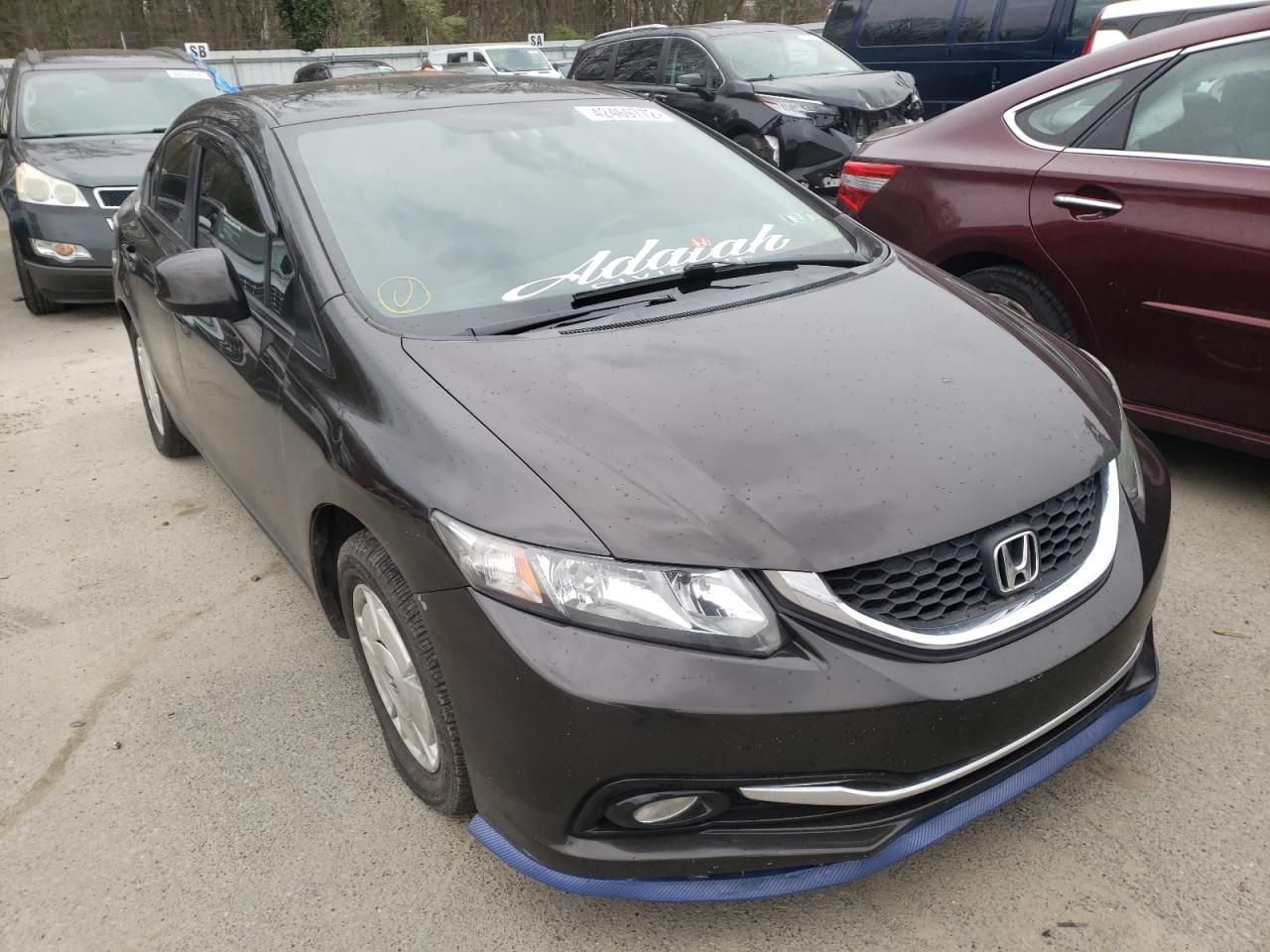 HONDA CIVIC HF 2013 with VIN 2HGFB2F60DH534887 - Photo from auction