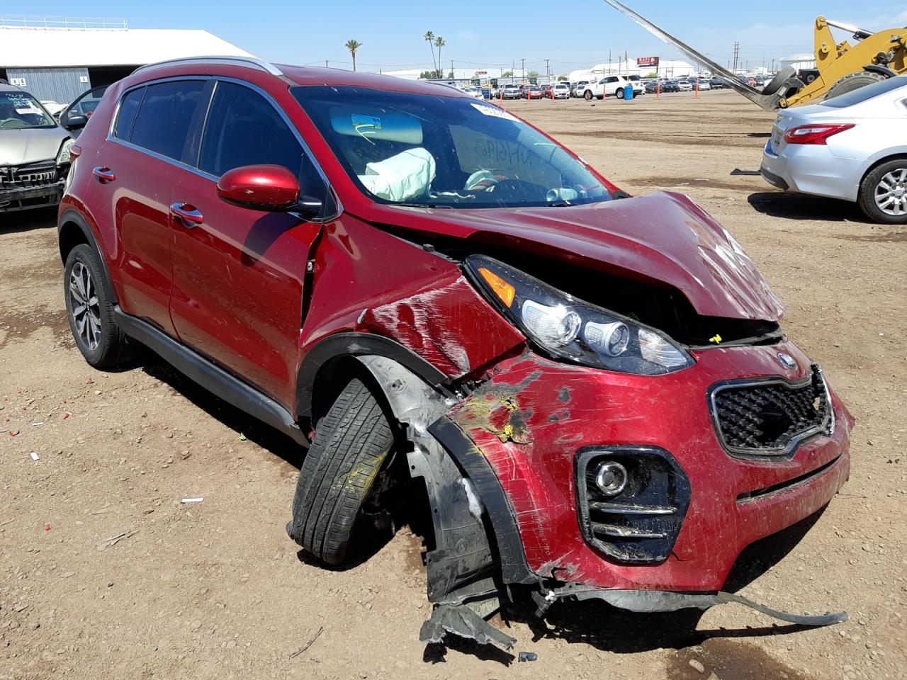 KIA SPORTAGE E 2017 with VIN KNDPN3AC7H7100853 - Photo from auction