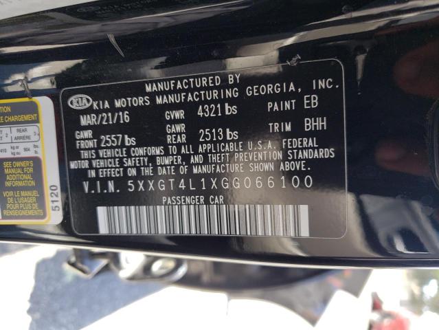 Photo 10 from auction – 2016 KIA OPTIMA LX with VIN 5XXGT4L1XGG066100