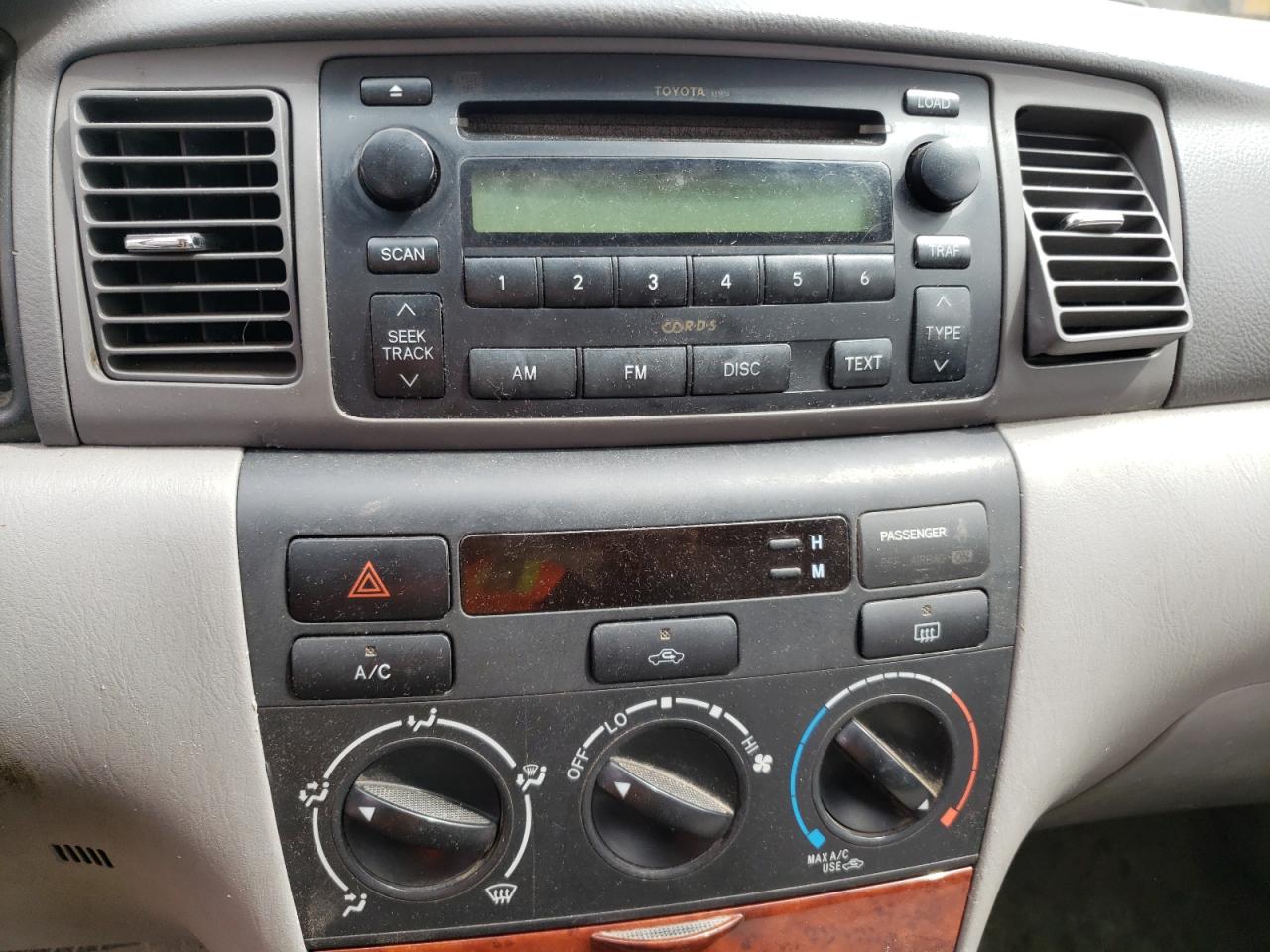Photo 9 from auction – 2007 TOYOTA COROLLA CE with VIN 2T1BR30E97C718190
