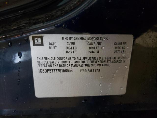 Photo 10 from auction – 2007 CADILLAC CTS HI FEA with VIN 1G6DP577770158653