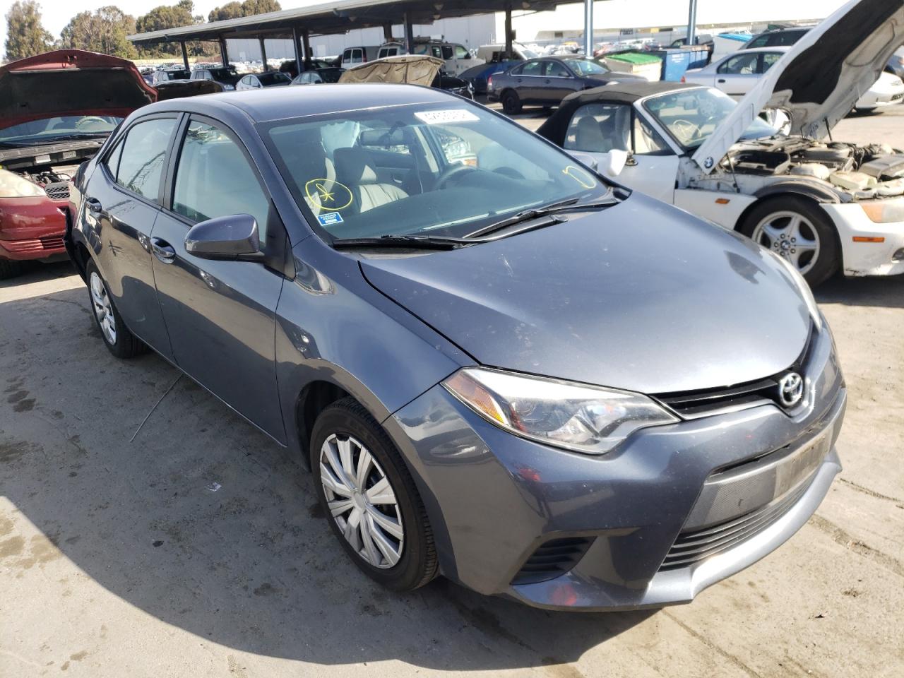 TOYOTA COROLLA L 2014 with VIN 5YFBURHE3EP059736 - Photo from auction