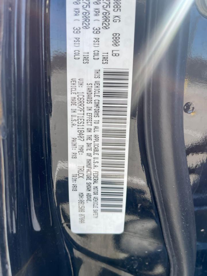Photo 10 from auction – 2014 RAM 1500 ST with VIN 1C6RR7FT1ES118407