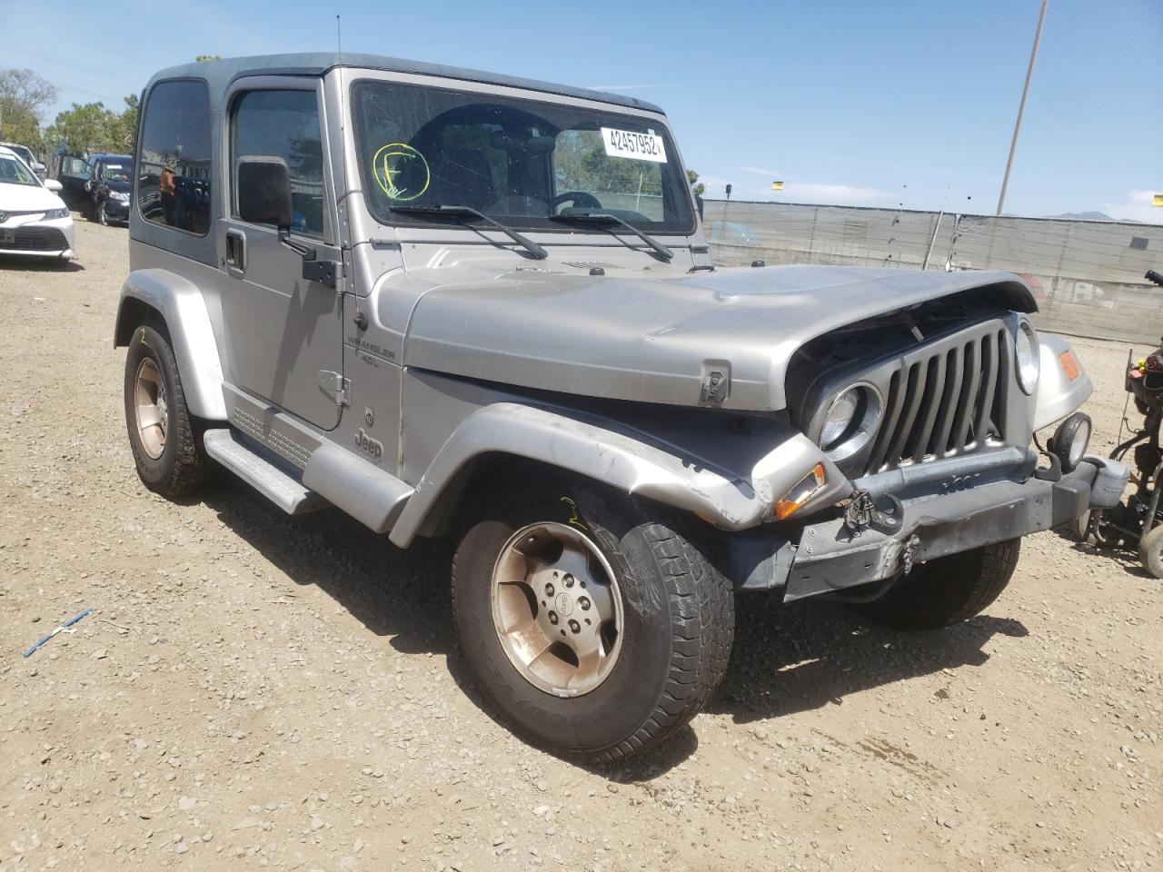 JEEP WRANGLER / 2001 with VIN 1J4FA49S31P344265 - Photo from auction