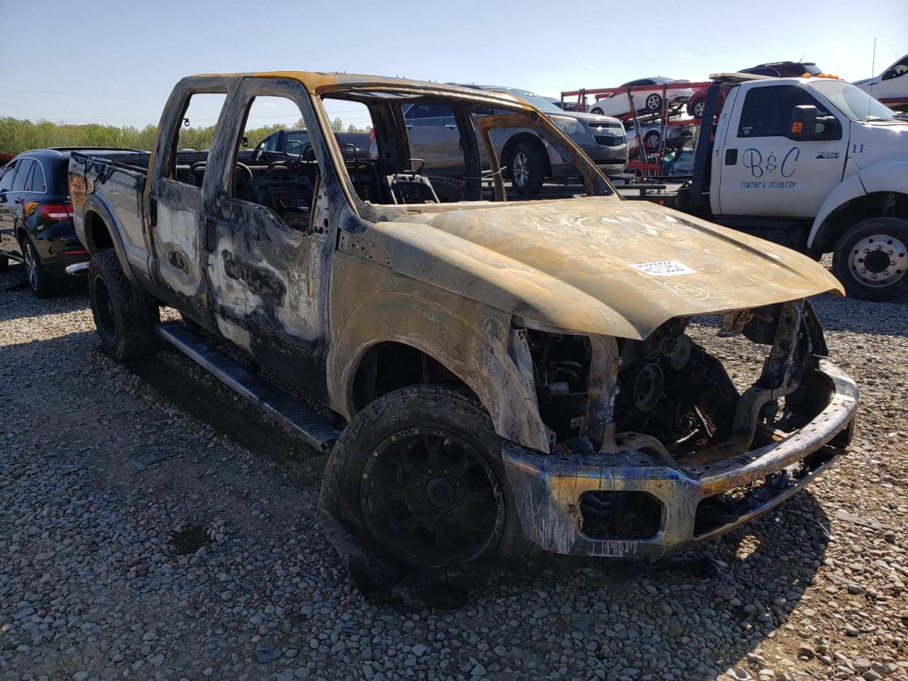 FORD F250 SUPER 2012 with VIN 1FT7W2BT1CEC75299 - Photo from auction