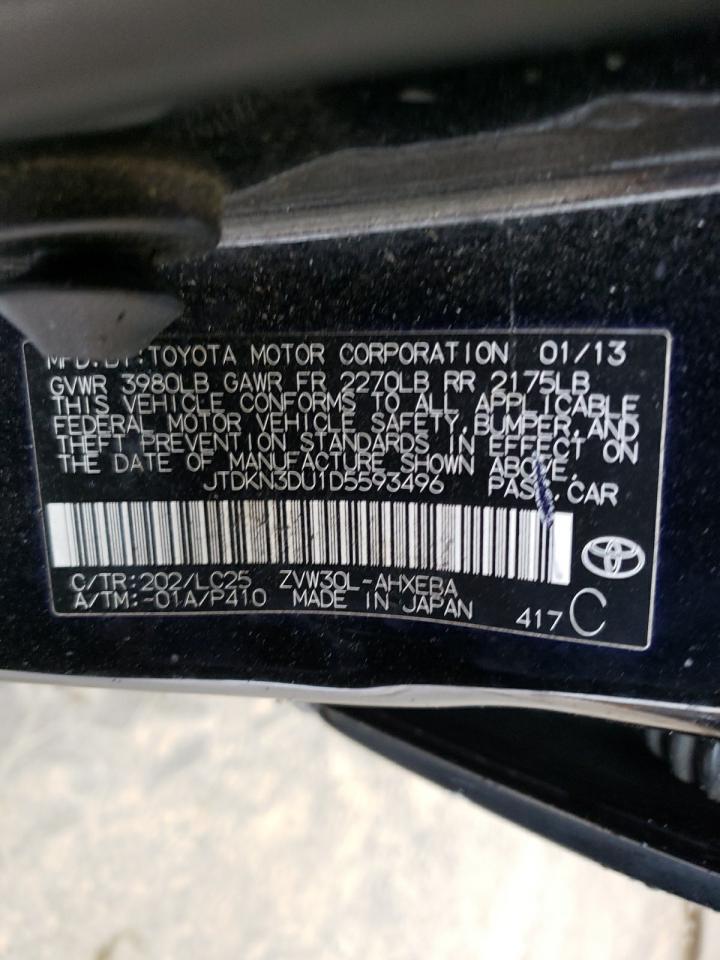 Photo 10 from auction – 2013 TOYOTA PRIUS with VIN JTDKN3DU1D5593496