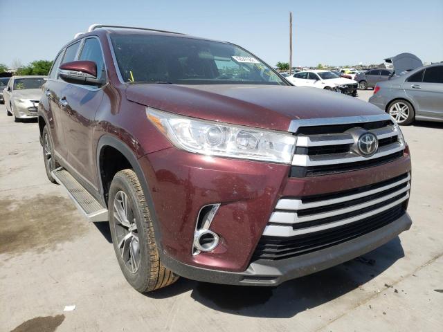 TOYOTA HIGHLANDER 2019 with VIN 5TDZZRFH1KS335542 - Photo from auction