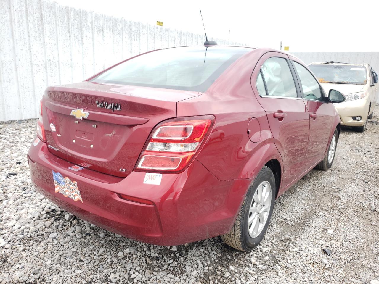 Photo 4 from auction – 2019 CHEVROLET SONIC LT with VIN 1G1JD5SB8K4134344