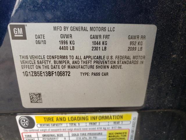 Photo 10 from auction – 2011 CHEVROLET MALIBU LS with VIN 1G1ZB5E13BF106872