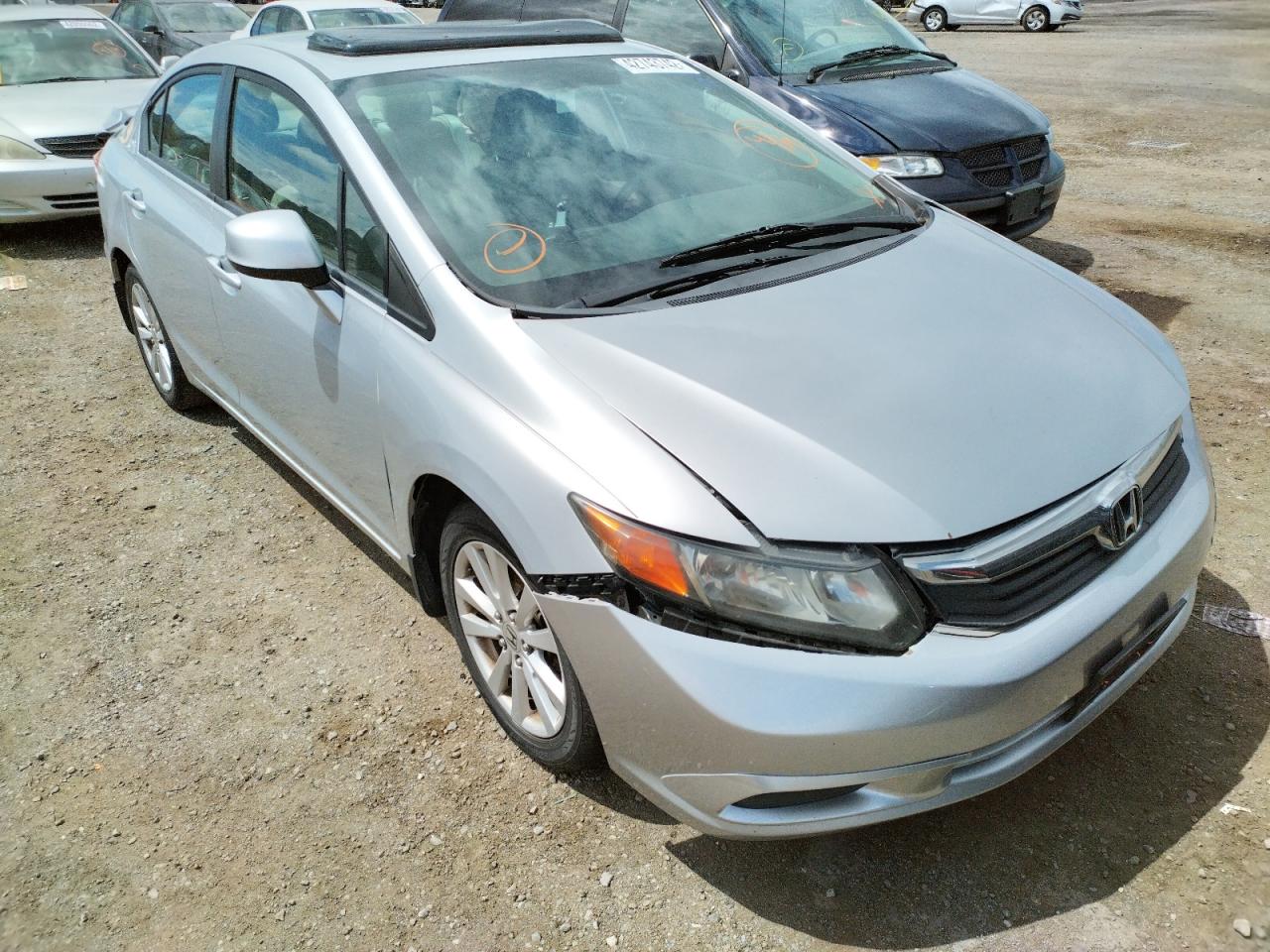 HONDA CIVIC EXL 2012 with VIN 2HGFB2F92CH538447 - Photo from auction