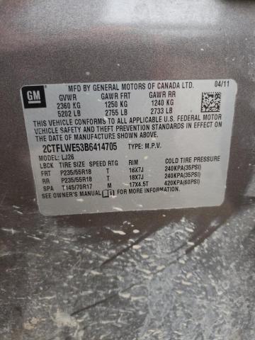 Photo 10 from auction – 2011 GMC TERRAIN SL with VIN 2CTFLWE53B6414705