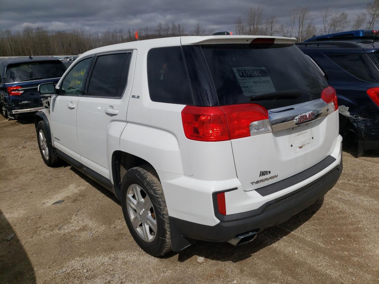 Photo 3 from auction – 2016 GMC TERRAIN SL with VIN 2GKALMEK3G6297655