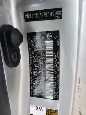 Photo 10 from auction – 2007 TOYOTA SCION TC with VIN JTKDE177870191990