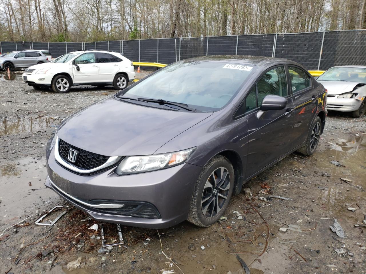 Фото 2 с аукциона – 2015 HONDA CIVIC EX с VIN 19XFB2F85FE090632