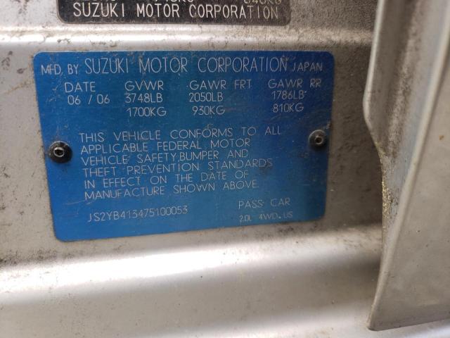 Photo 10 from auction – 2007 SUZUKI SX4 with VIN JS2YB413475100053