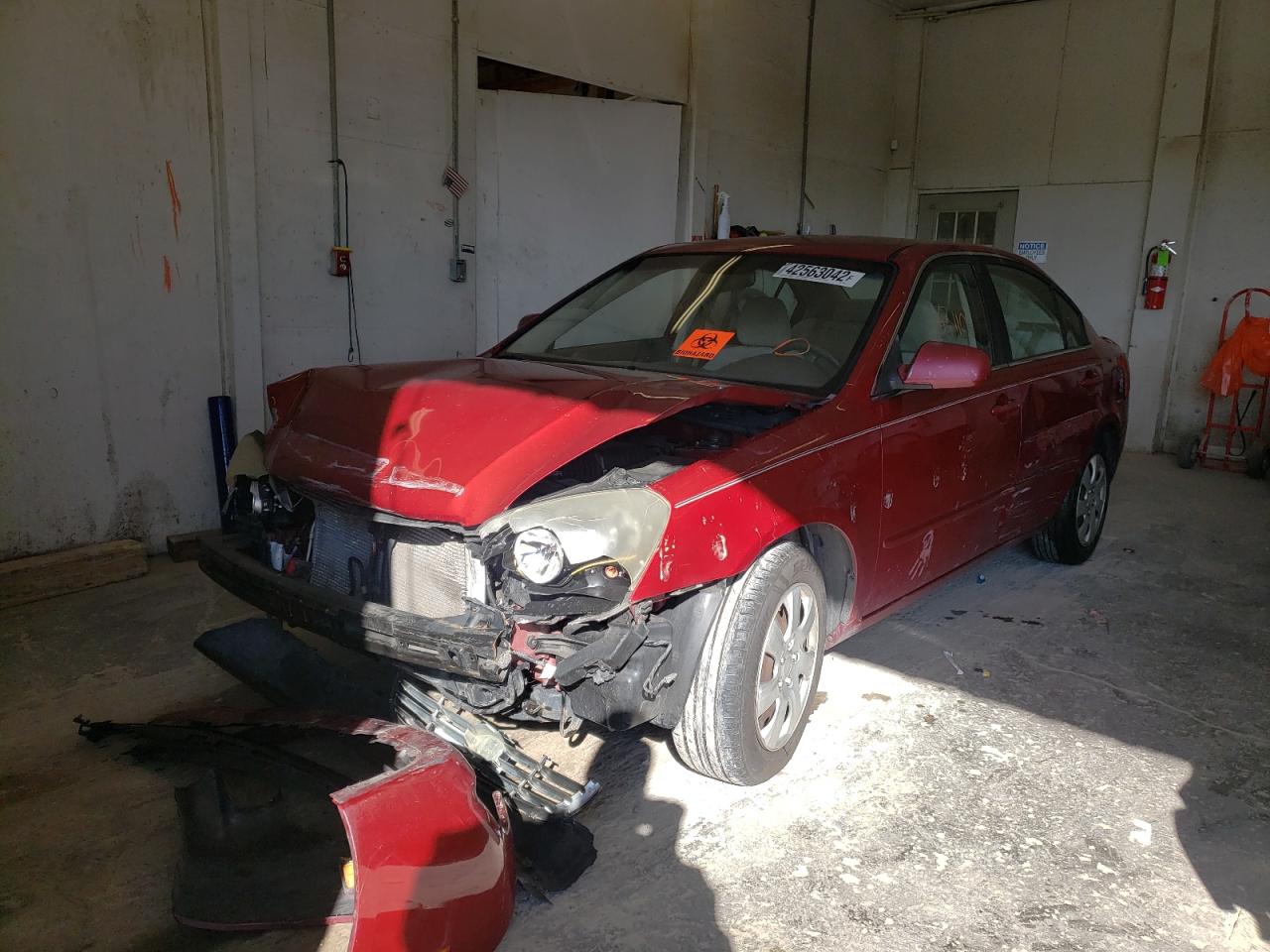 Photo 2 from auction – 2008 KIA OPTIMA with VIN KNAGE123785257651
