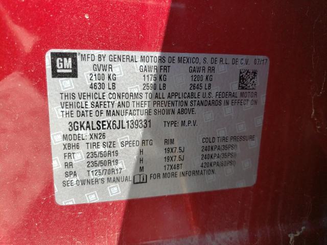 Photo 10 from auction – 2018 GMC TERRAIN DE with VIN 3GKALSEX6JL139331