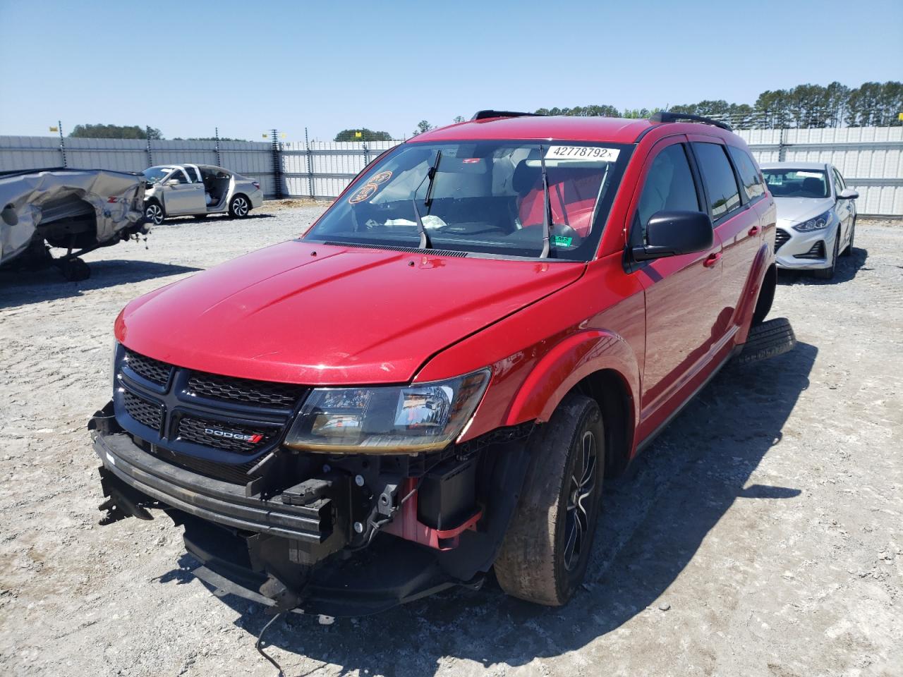 Photo 2 from auction – 2018 DODGE JOURNEY SE with VIN 3C4PDCAB7JT273414
