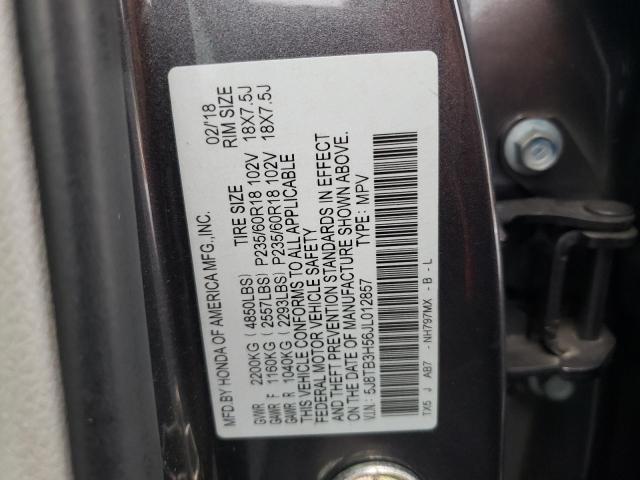 Photo 10 from auction – 2018 ACURA RDX TECHNO with VIN 5J8TB3H56JL012857