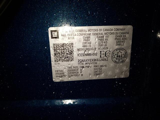 Photo 10 from auction – 2019 CHEVROLET EQUINOX PR with VIN 2GNAXYEX9K6124063