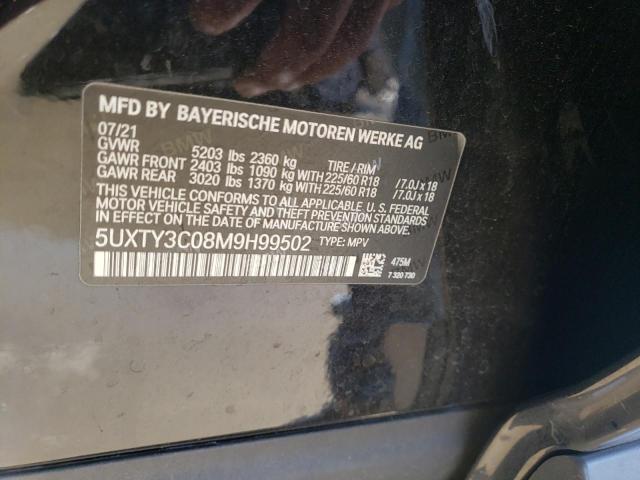 Photo 6 from auction – 2021 BMW X3 SDRIVE3 with VIN 5UXTY3C08M9H99502