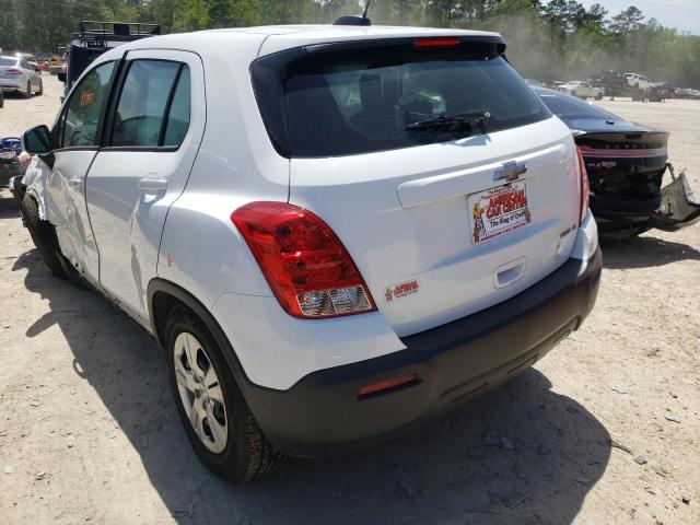 Photo 3 from auction – 2016 CHEVROLET TRAX LS with VIN KL7CJKSB3GB759533