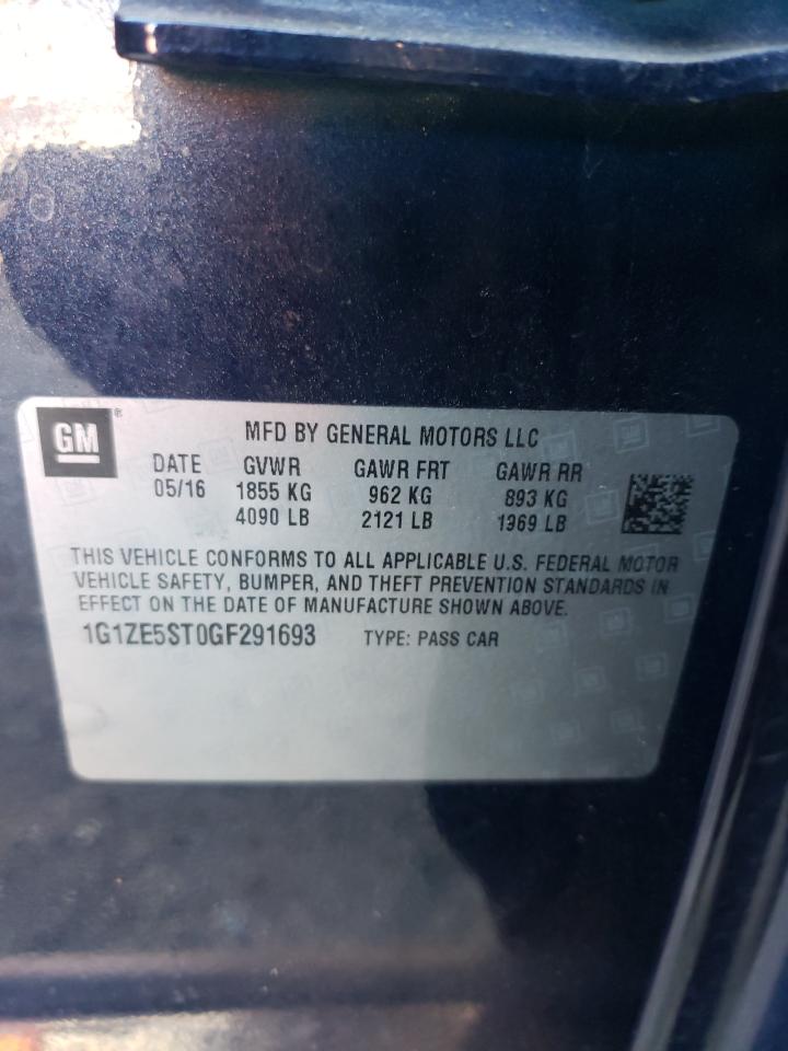 Photo 10 from auction – 2016 CHEVROLET MALIBU LT with VIN 1G1ZE5ST0GF291693