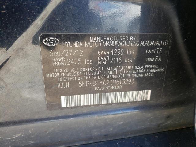 Photo 10 from auction – 2013 HYUNDAI SONATA GLS with VIN 5NPEB4AC2DH613293