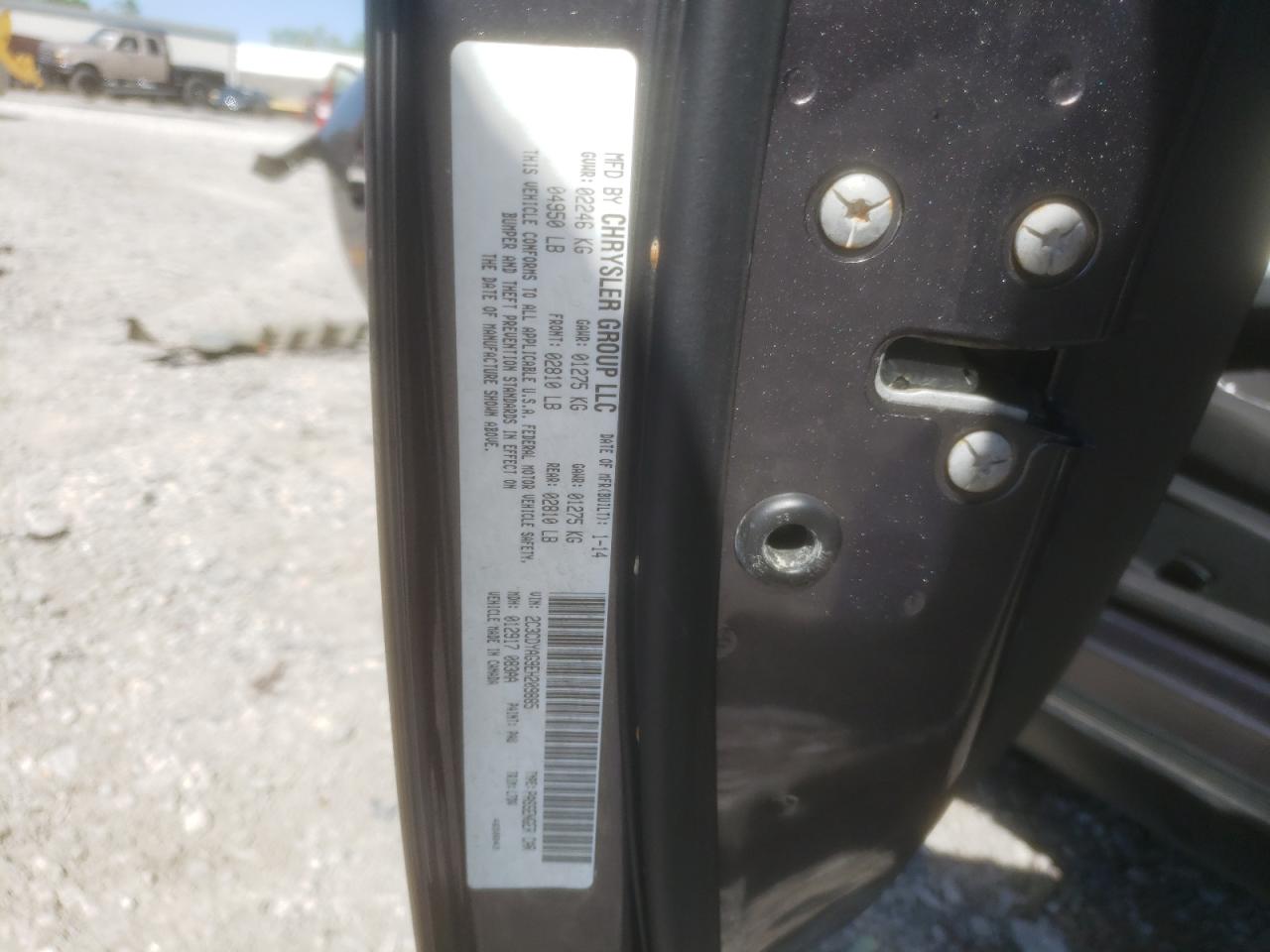 Photo 10 from auction – 2014 DODGE CHALLENGER with VIN 2C3CDYAG9EH209885