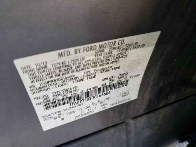 Photo 10 from auction – 2013 FORD TAURUS SEL with VIN 1FAHP2E83DG166606